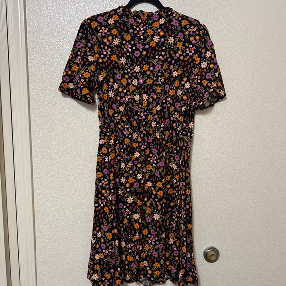 ModCloth x Princess Highway‎ Floral Black Dress Sz 10 - Picture 6 of 9